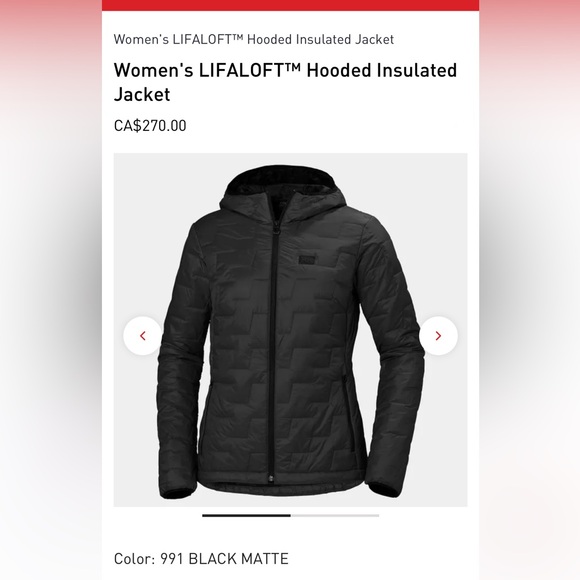 Hooded Jacket Lifaloft Helly Hansen - Picture 2 of 2